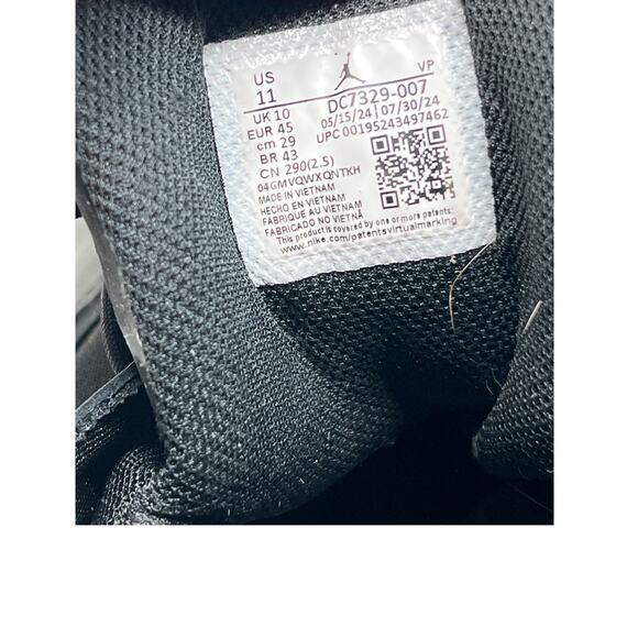 Nike Jordan Flight Club 91 Black Metallic Gold 2021 Mens 11 - Picture 7 of 7